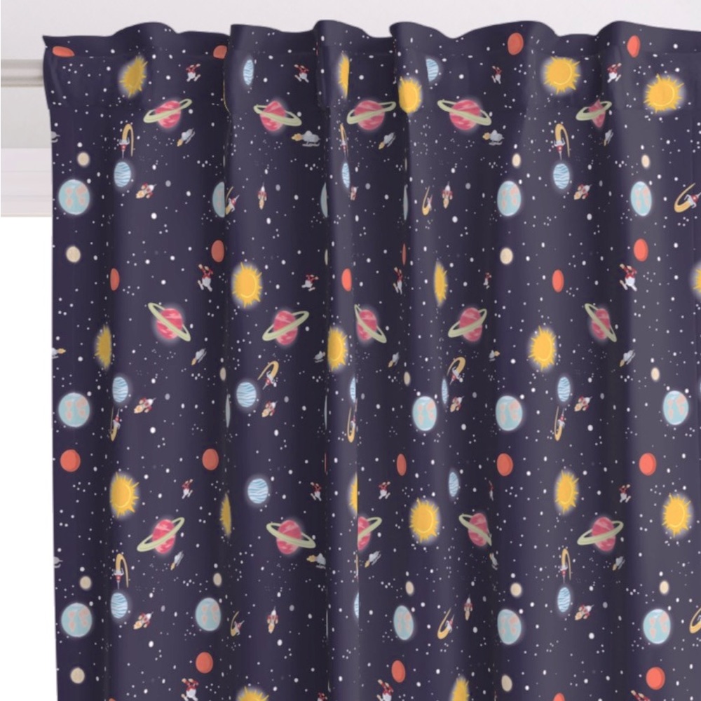 Space Curtain Panels x2